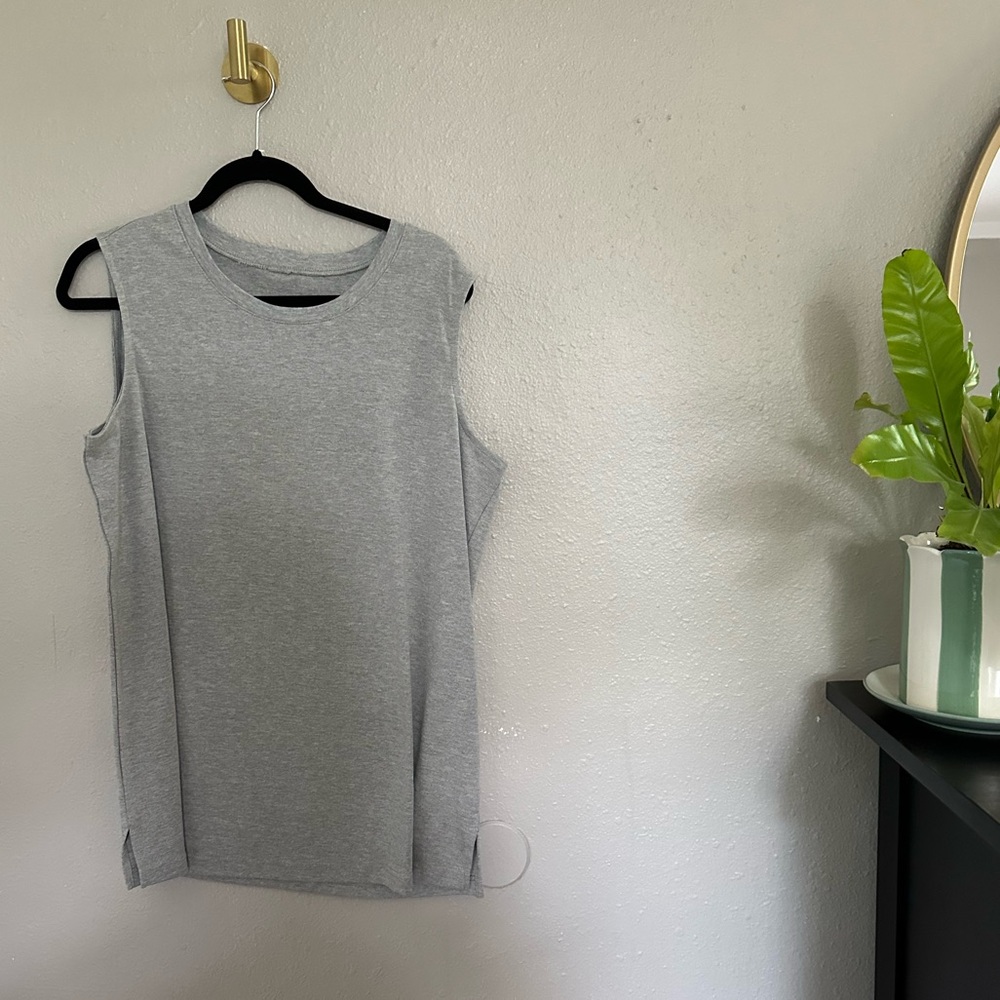 Blair Thick Cotton Gray Muscle Tee